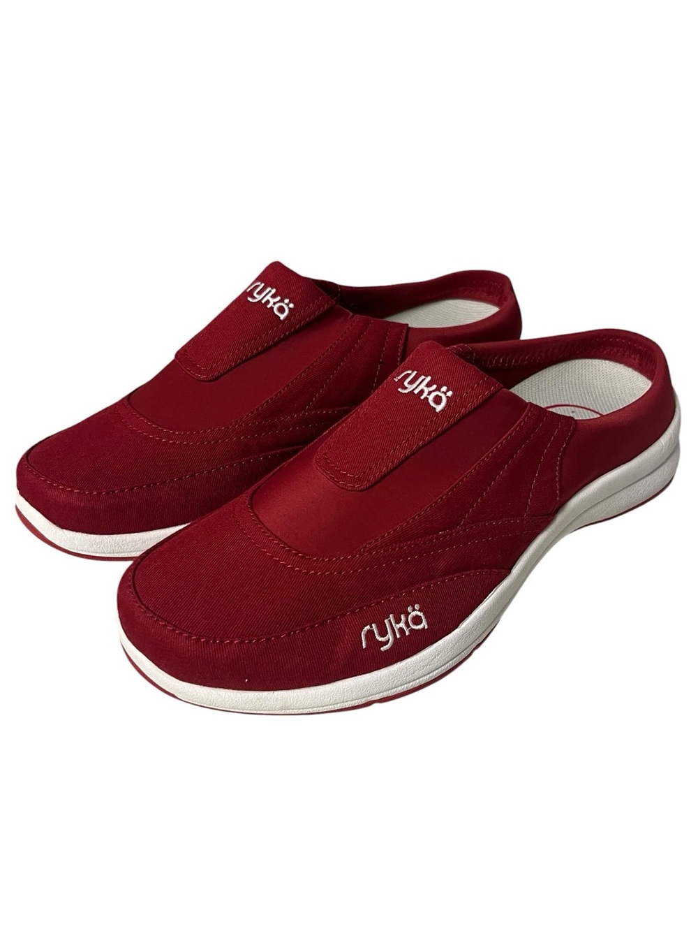 Ryka Ortholite Red Slip On Sneakers Mules Size 9